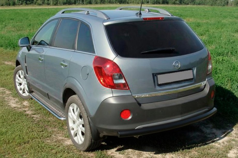 Opel Antara 2006–2017 Zadnji zaščitni lok AK002 Black (nerjaveče jeklo) Image