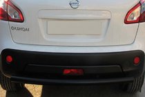 Nissan Qashqai 2007–2010 Zadnji ravni zaščitni lok Black (nerjavno jeklo) fotografija 2