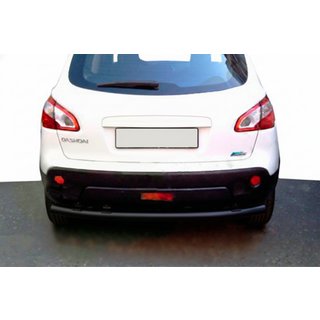 Zadnji ravni zaščitni lok Black (nerjavno jeklo) Nissan Qashqai 2007–2010 fotografija 1