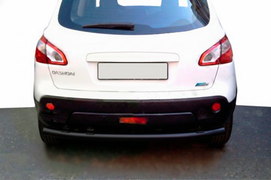 Nissan Qashqai 2007–2010 Zadnji ravni zaščitni lok Black (nerjavno jeklo) Image
