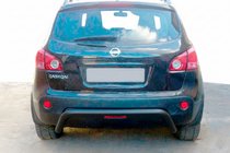 Nissan Qashqai 2007–2010 Zadnji zaščitni lok AK007 Black (nerjavno jeklo) fotografija 1