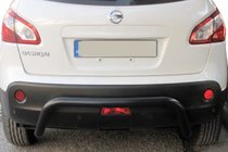 Nissan Qashqai 2010–2014 Zadnji zaščitni lok AK007 Black (nerjaveče jeklo) fotografija 2
