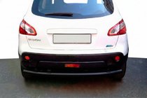 Nissan Qashqai 2010–2014 Zadnji ravni zaščitni lok Black (nerjavno jeklo) fotografija 1