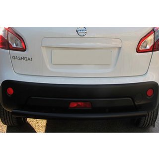 Zadnji ravni zaščitni lok Black (nerjavno jeklo) Nissan Qashqai 2010–2014 fotografija 2