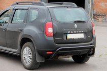 Renault Duster 2008–2017 Zadnji zaščitni lok Black (nerjavno jeklo) fotografija 1