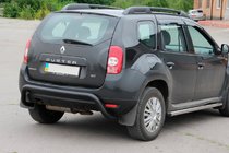 Renault Duster 2008–2017 Zadnji zaščitni lok Black (nerjavno jeklo) fotografija 3