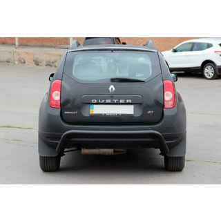 Zadnji zaščitni lok Black (nerjavno jeklo) Renault Duster 2008–2017 fotografija 2