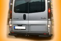 Nissan Primastar 2002–2014 Zadnji vogalni elementi AK003 Black (nerjavno jeklo) fotografija 3