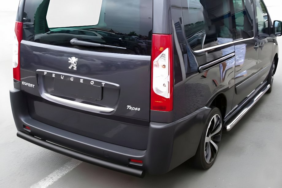 Peugeot Expert 2007–2016 Zadnji zaščitni lok AK002 Black (nerjaveče jeklo) Image
