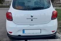 Renault Sandero 2013–2022 Zadnji zaščitni lok AK002 Black (nerjaveče jeklo) fotografija 2