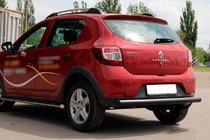 Dacia Sandero 2013–2020 Zadnji zaščitni lok AK002 Black (nerjaveče jeklo) fotografija 2