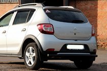 Dacia Sandero 2013–2020 Zadnji zaščitni lok AK002 Black (nerjaveče jeklo) fotografija 3