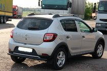 Dacia Sandero 2013–2020 Zadnji zaščitni lok AK002 Black (nerjaveče jeklo) fotografija 5