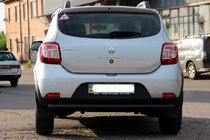 Dacia Sandero 2013–2020 Zadnji zaščitni lok AK002 Black (nerjaveče jeklo) fotografija 6