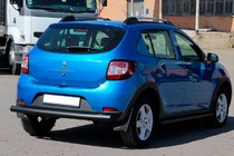 Dacia Sandero 2013–2020 Zadnji zaščitni lok AK002 Black (nerjaveče jeklo) fotografija 7