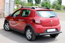 Dacia Sandero 2013–2020 Zadnji zaščitni lok AK002 Black (nerjaveče jeklo) fotografija 8