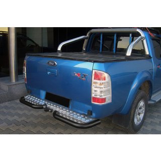 Zadnji vogali AK003 Black (2 kos, nerjavno jeklo) Ford Ranger 2007–2011 fotografija 1