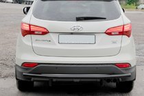 Hyundai Santa Fe 3 2012–2018 Zadnji zaščitni lok AK002 Black (nerjaveče jeklo) fotografija 3