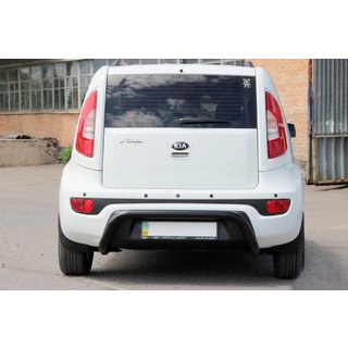 Zadnji zaščitni lok AK002 Black (nerjaveče jeklo) Kia Soul I 2008–2013 fotografija 1