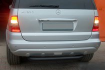 Mercedes ML W163 1997–2005 Zadnji zaščitni lok AK006 Black (nerjaveče jeklo) fotografija 1