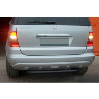 Zadnji zaščitni lok AK006 Black (nerjaveče jeklo) Mercedes ML W163 1997–2005