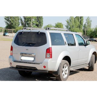 Zadnji zaščitni lok AK002 Black (nerjaveče jeklo) Nissan Pathfinder R51 2005–2014 fotografija 1