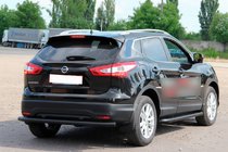 Nissan Qashqai 2014–2021 Zadnji zaščitni lok AK002 Black (nerjaveče jeklo) fotografija 1