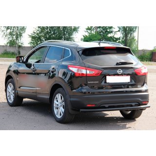 Zadnji zaščitni lok AK002 Black (nerjaveče jeklo) Nissan Qashqai 2014–2021 fotografija 3