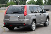Nissan X-trail T31 2007–2014 Zadnji vogali AK003 Black (2 kos, nerjavno jeklo) fotografija 1