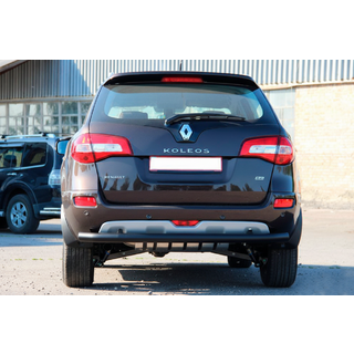 Zadnji zaščitni lok AK002 Black (nerjaveče jeklo) Renault Koleos 2008–2016 fotografija 3