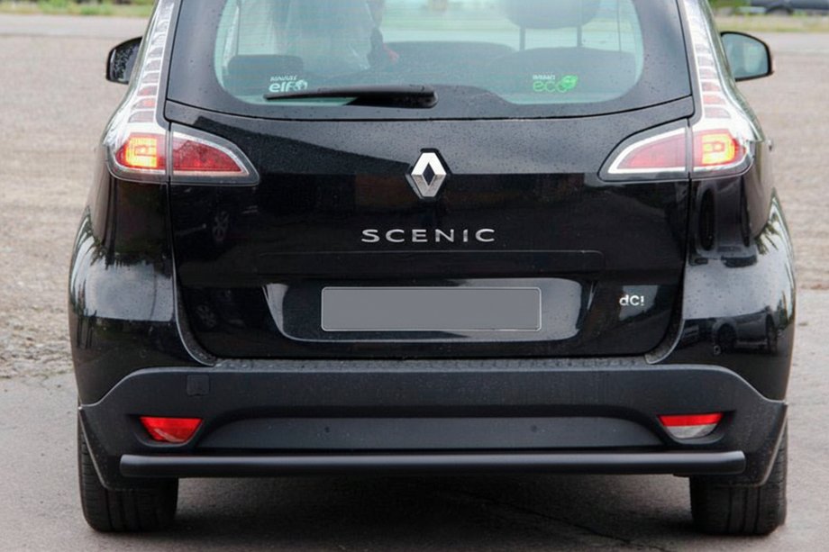 Renault Scenic/Grand 2009–2016 Zadnji zaščitni lok AK002 Black (nerjaveče jeklo) Image