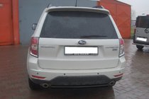 Subaru Forester 2008–2013 Zadnji zaščitni lok AK002 Black (nerjaveče jeklo) fotografija 2