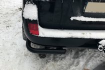 Toyota Land Cruiser 200 2007–2021 Zadnji kotni elementi AK003 Black (2 kosa, nerjaveče jeklo) fotografija 2
