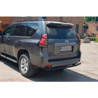 Zadnji zaščitni lok AK002 Black (nerjaveče jeklo) Toyota Land Cruiser Prado 150 2009–2023 fotografija 2