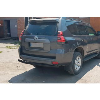 Zadnji zaščitni lok AK002 Black (nerjaveče jeklo) Toyota Land Cruiser Prado 150 2009–2023 fotografija 4