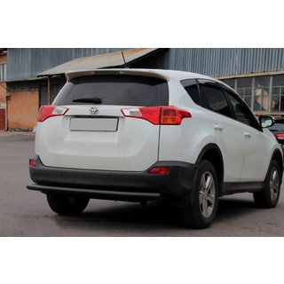 Zadnji zaščitni lok AK002 Black (nerjaveče jeklo) Toyota Rav 4 2013–2018 fotografija 2