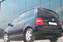 Volkswagen Touran 2003–2010 Zadnji kotni elementi AK003 Black (2 kosa, nerjaveče jeklo) fotografija 2