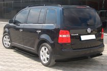 Volkswagen Touran 2003–2010 Zadnji kotni elementi AK003 Black (2 kosa, nerjaveče jeklo) fotografija 3
