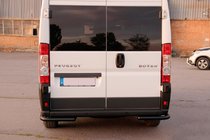 Fiat Ducato 2006–2025 Zadnji kotni elementi AK003 Black (2 kosa, nerjaveče jeklo) fotografija 6