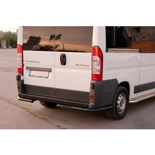 Zadnji kotni elementi AK003 Black (2 kosa, nerjaveče jeklo) Fiat Ducato 2006–2025 fotografija 2