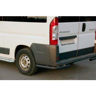 Zadnji kotni elementi AK003 Black (2 kosa, nerjaveče jeklo) Peugeot Boxer 2006–2025 fotografija 1