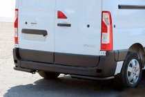 Renault Master 2011–2023 Zadnji kotni elementi AK003 Black (2 kosa, nerjaveče jeklo) fotografija 2