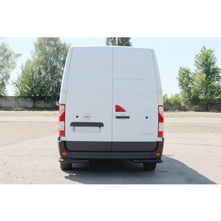 Zadnji kotni elementi AK003 Black (2 kosa, nerjaveče jeklo) Renault Master 2011–2023 fotografija 3