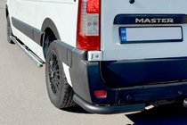 Nissan NV400 2010–2024 Zadnji kotni elementi AK003 Black (2 kosa, nerjaveče jeklo) fotografija 4