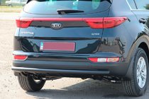 Kia Sportage 2015–2021 Zadnji zaščitni lok AK002 Black (nerjaveče jeklo) fotografija 1