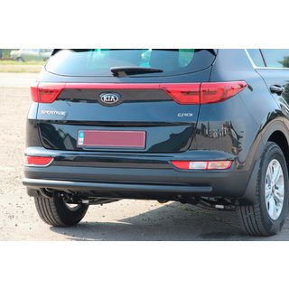 Zadnji zaščitni lok AK002 Black (nerjaveče jeklo) Kia Sportage 2015–2021 fotografija 1