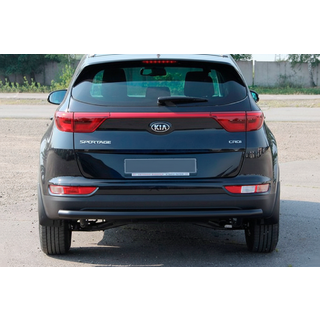 Zadnji zaščitni lok AK002 Black (nerjaveče jeklo) Kia Sportage 2015–2021 fotografija 2