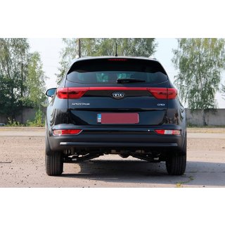 Zadnji zaščitni lok AK002 Black (nerjaveče jeklo) Kia Sportage 2015–2021 fotografija 4