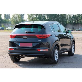 Zadnji zaščitni lok AK002 Black (nerjaveče jeklo) Kia Sportage 2015–2021 fotografija 3