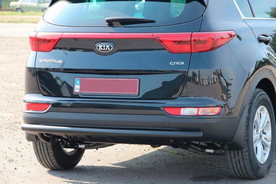 Kia Sportage 2015–2021 Zadnji zaščitni lok AK002 Black (nerjaveče jeklo) Image